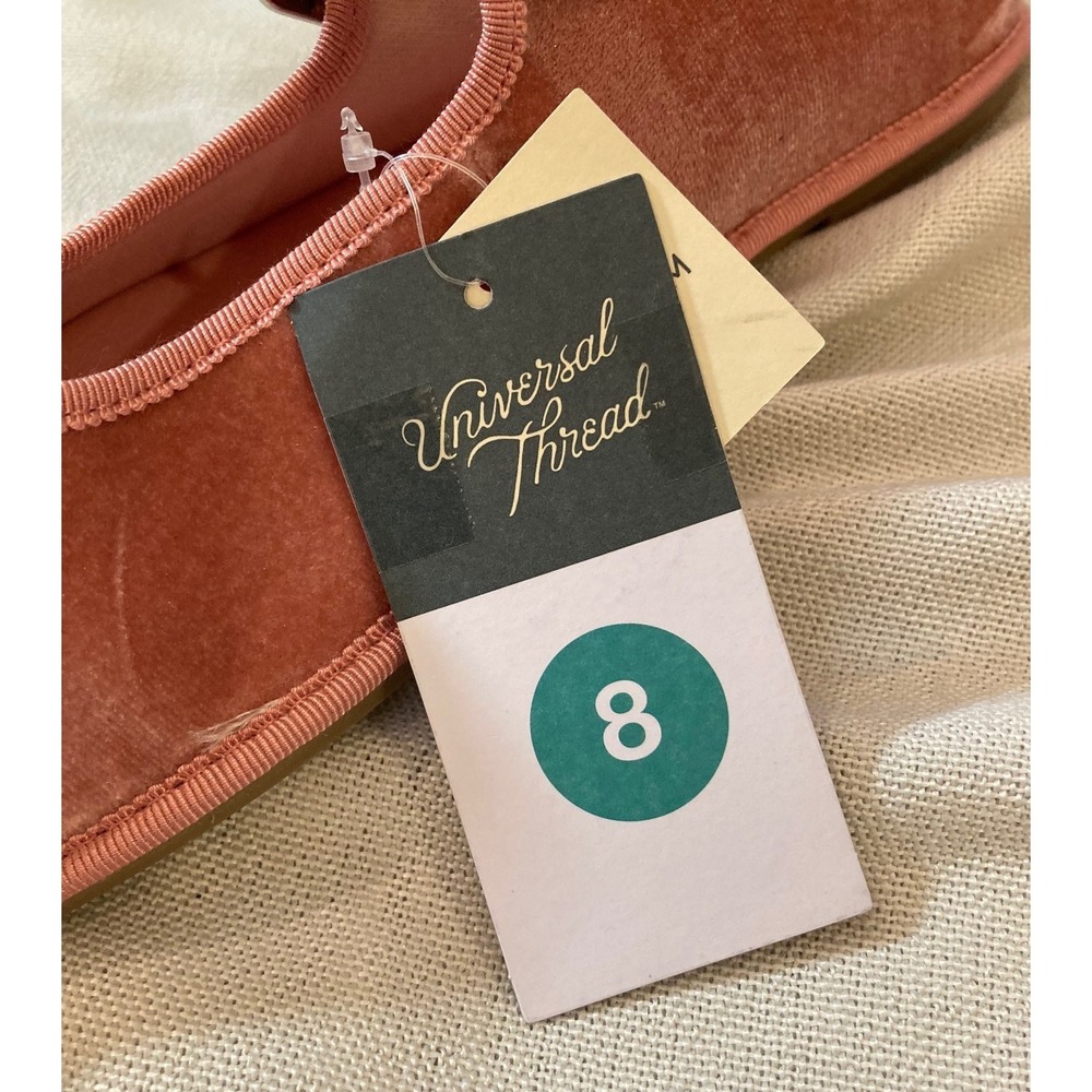 Universal Thread Pink Velvet Mary Jane Flats 8 New Coquette Balletcore Feminine - Picture 4 of 8